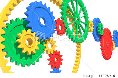 カラフルな歯車 カラフルな歯車 11908916