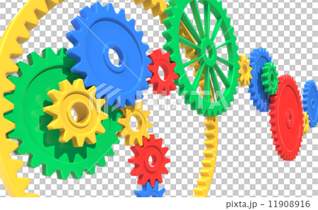 カラフルな歯車 カラフルな歯車 11908916
