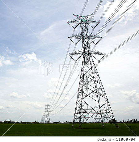 Electric high voltage power post. Electric high voltage power post. 11909794