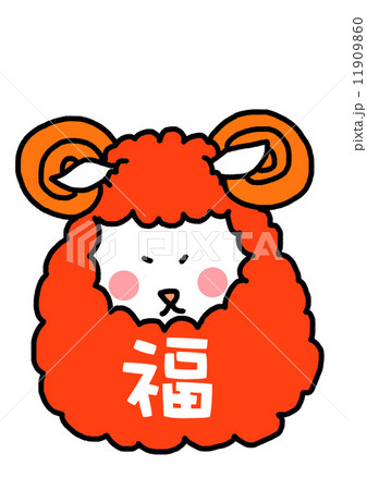 紅ひつじちゃんダルマ 11909860
