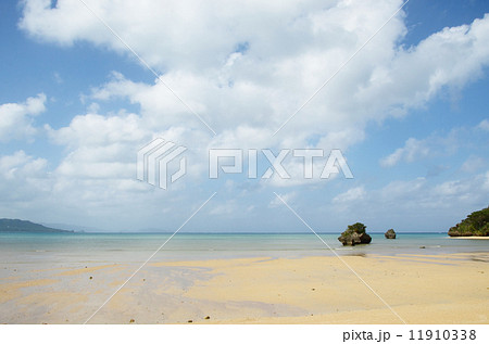 石垣島  海と離れ岩 11910338