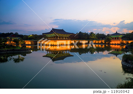 Anapji Pond in Gyeongju, South Korea 11910342