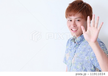 若い男性　ポートレート　汎用イメージ 11911034