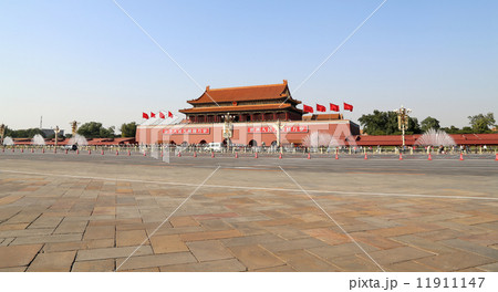 Tiananmen Square -- is a large city square in the center of Beijing, China 11911147