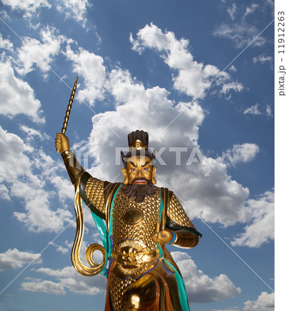 Dharmapala (protector of dharma), Buddhist temple in Beijing, China.  11912263
