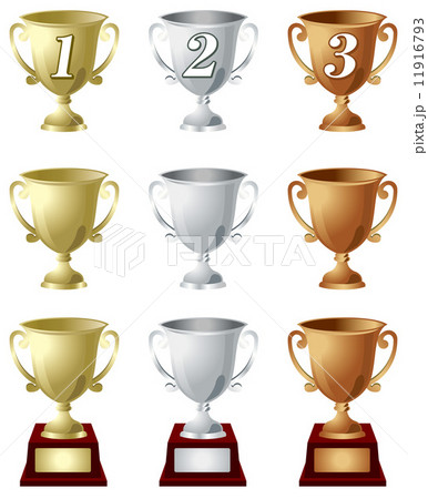 Trophy Cups Vector のイラスト素材