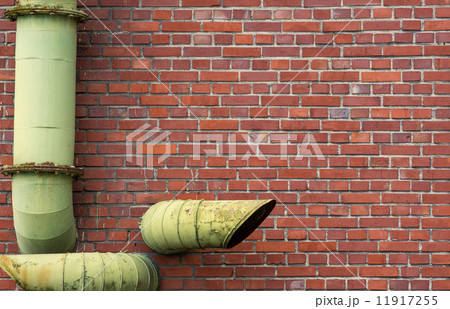 brick wall with pipes background 11917255
