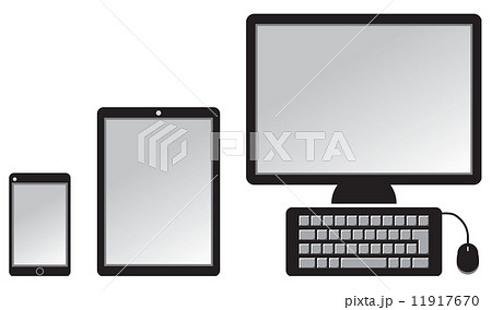 スマホ タブレット Pcのイラスト素材 11917670 Pixta