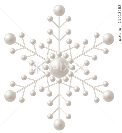 雪の結晶モチーフの真珠 11918262