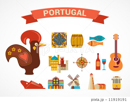 Portugal - set of vector icons Portugal - set of vector icons 11919191