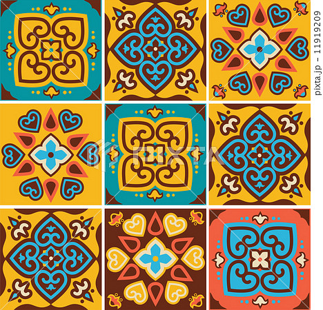 Traditional ceramic tiles patterns Traditional ceramic tiles patterns 11919209