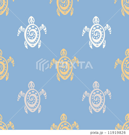 Sea Turtles.  Seamless Vector pattern. 11919826