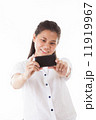 Asian woman using smartphone 11919967