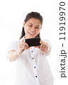 Asian woman using smartphone 11919970