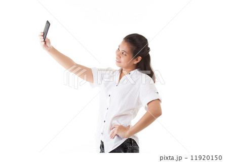 Asian woman using smart phone Asian woman using smart phone 11920150