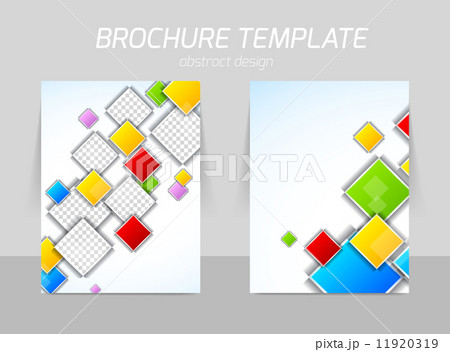 colorful squares flyer template 11920319