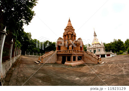 pagodas at Wat TAM PIANG DIN  ,Loei Province , Northeast of Thai 11923129