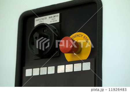 Image of emergency stop lever, close-up Image of emergency stop lever, close-up 11926483