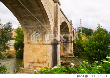 abandoned bridge over Tiron river in Haro abandoned bridge over Tiron river in Haro 11926901