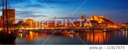 port in night. Alicante, Spain 11927075