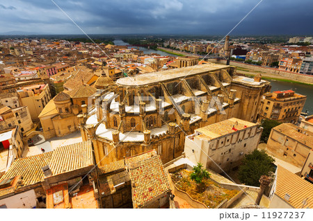Tortosa with Cathedral from Suda castle Tortosa with Cathedral from Suda castle 11927237