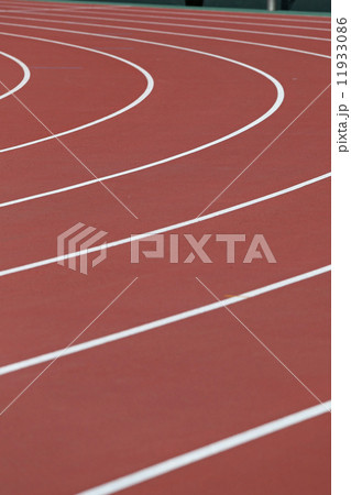 陸上トラック 陸上イメージの写真素材