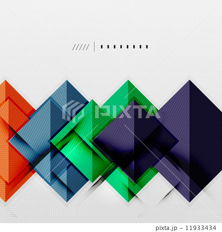 Geometric squares and rhombus futuristic template 11933434
