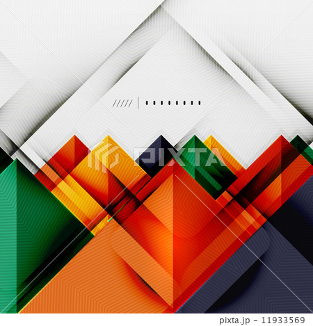 Geometric squares and rhombus futuristic template 11933569