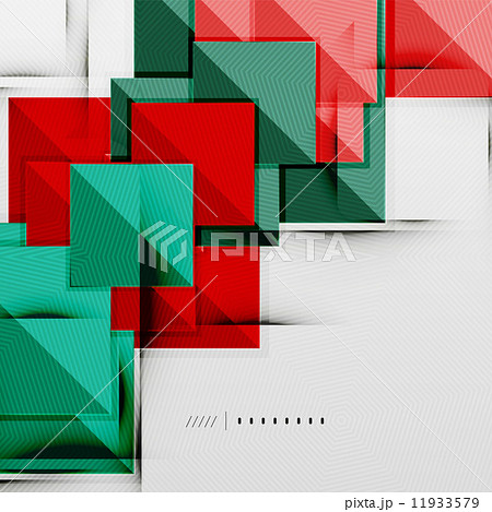 Geometric squares and rhombus futuristic template 11933579