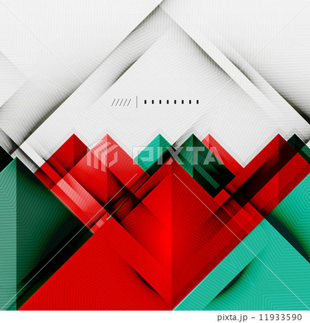 Geometric squares and rhombus futuristic template 11933590