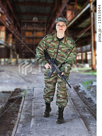 A woman in military operation A woman in military operation 11933644