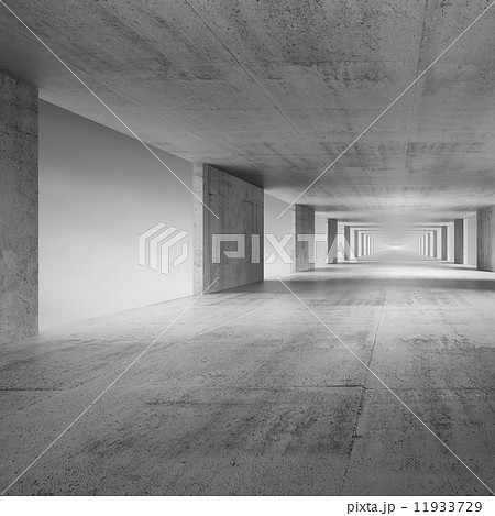Abstract empty gray concrete interior background, 3d render Abstract empty gray concrete interior background, 3d render 11933729