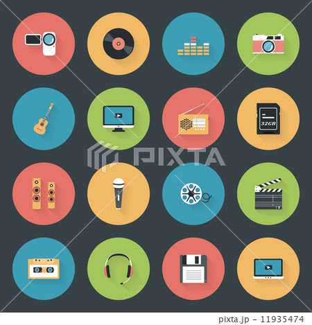 Multimedia icons set Multimedia icons set 11935474