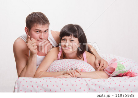 The man and woman in underwear playing in the room - Stock Photo [67968686]  - PIXTA