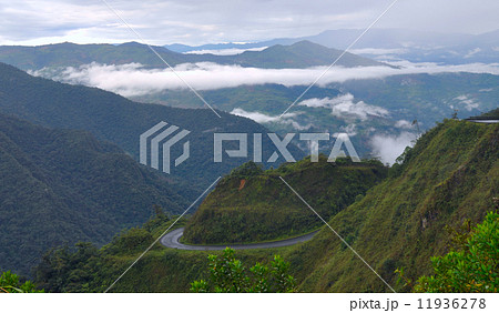 On the road through the Andes. The photo is taken near small tow 11936278