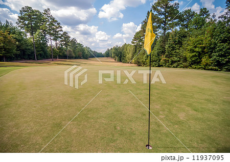 hole flag at a golf course 11937095