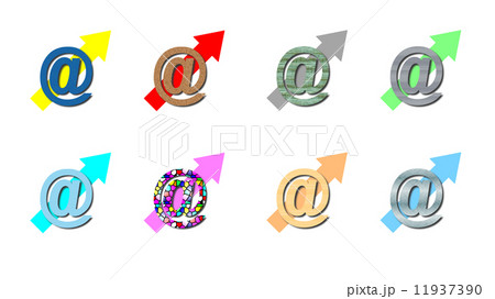 アットマークと矢印 11937390
