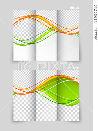 Tri-fold brochure template design 11939710