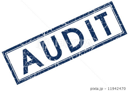 audit blue square stamp 11942470