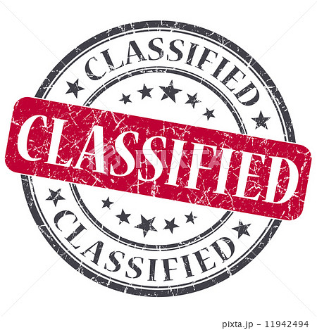 Classified red round grungy stamp isolated on white background Classified red round grungy stamp isolated on white background 11942494