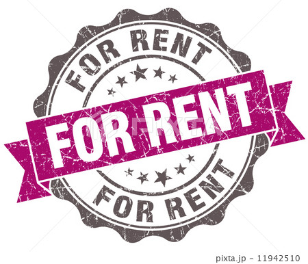 For rent violet grunge retro vintage isolated seal 11942510