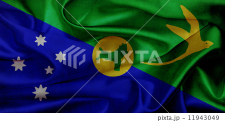 Christmas Islands grunge waving flag Christmas Islands grunge waving flag 11943049