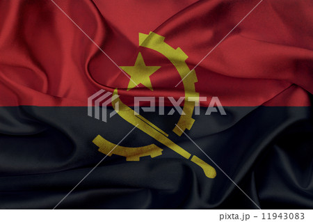 Angola grunge waving flag 11943083