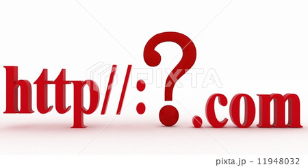 Guestion mark between http and dot com. Concept unknown web page 11948032