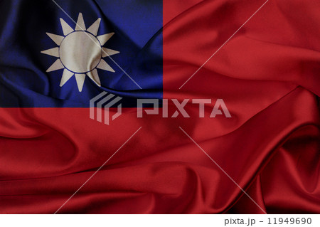 Taiwan grunge waving flag 11949690