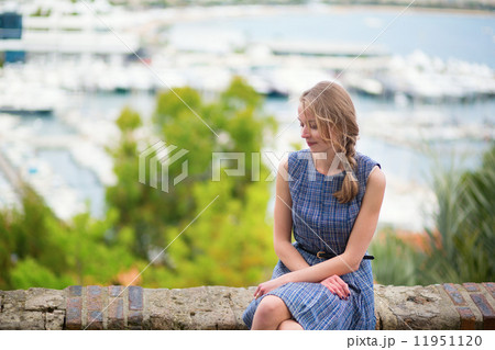 Young in the city of Cannes onLe Suquet hill 11951120