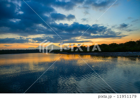 Beautiful sunset at Pemuteran, Bali 11951179