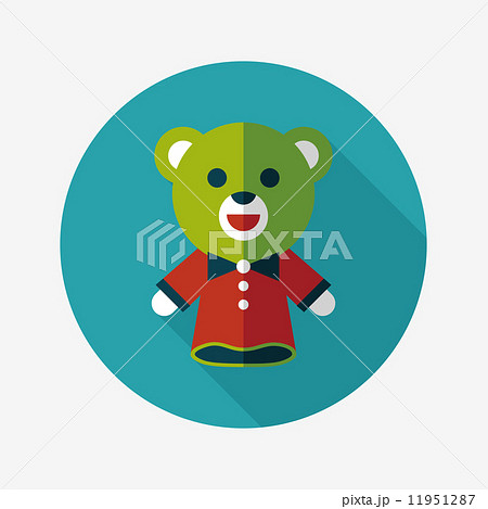 bear hand puppet flat icon with long shadow,eps10 bear hand puppet flat icon with long shadow,eps10 11951287