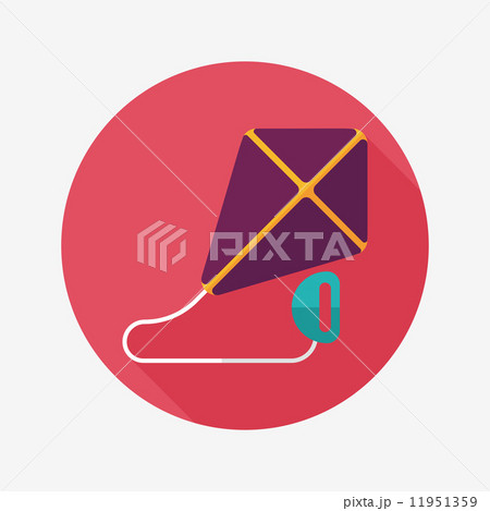 kite flat icon with long shadow,eps10 11951359