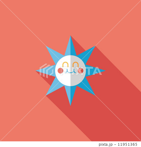 sun flat icon with long shadow sun flat icon with long shadow 11951365